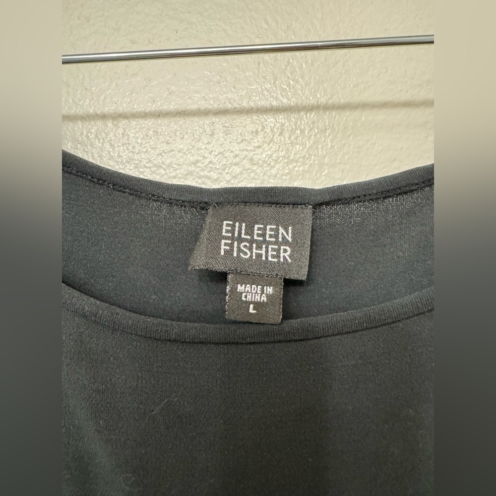 Eileen Fisher Silk Short Sleeve Tank - Picture 3 of 5